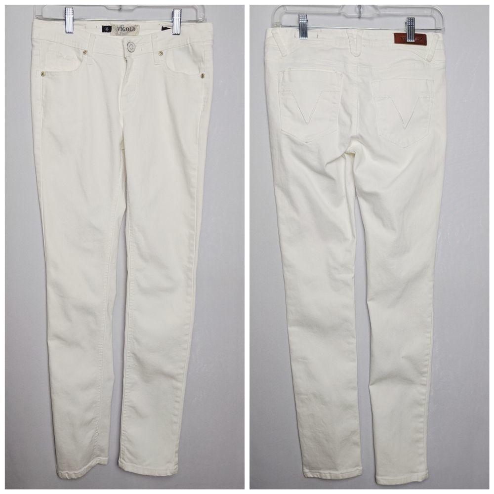 Vigold White Denim Skinny Jeans Sz 1/26 EUC